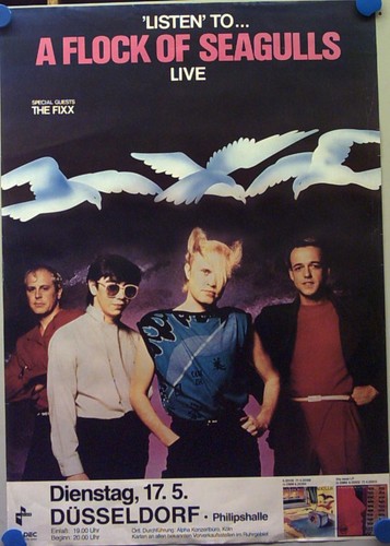 Konzertplakat flock of - konzertplakat, a