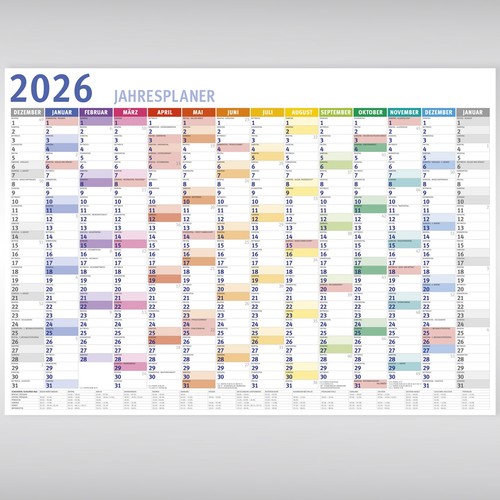 Wandkalender 2026 din - wandkalender, 2026,