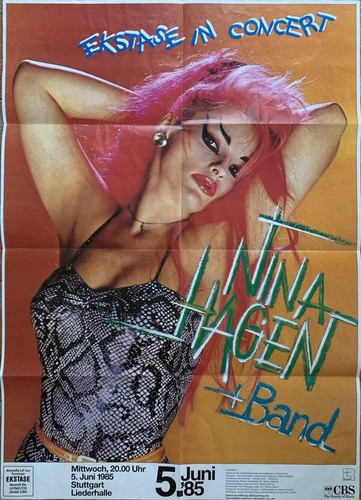 Nina hagen poster ekstase - nina, in
