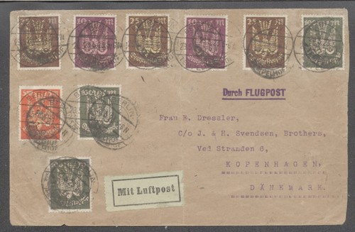 D.R,Flugpostbrief nach