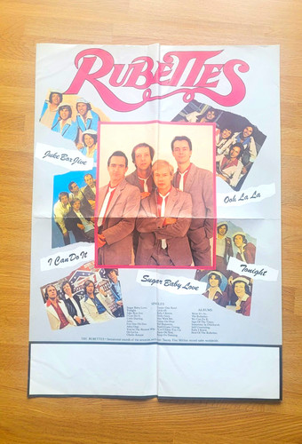 Rubettes poster hochformat pop - rubettes,