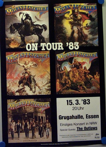 Konzertplakat molly hatchet - konzertplakat,