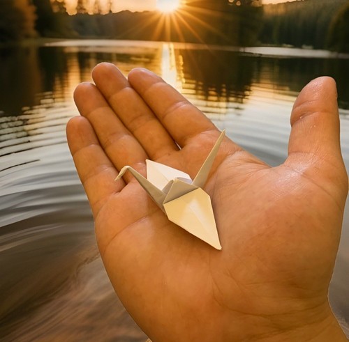 Origami kranich - origami,