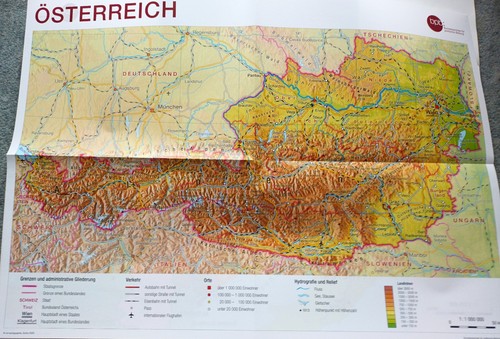 österreich poster karte - Österreich:, poster-karte