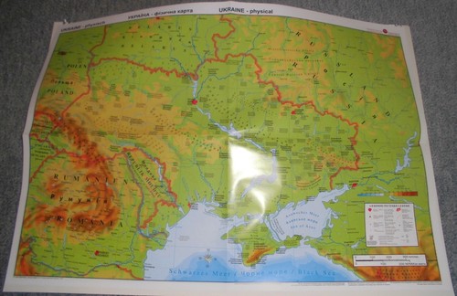 Ukraine poster karte - ukraine:, poster-karte