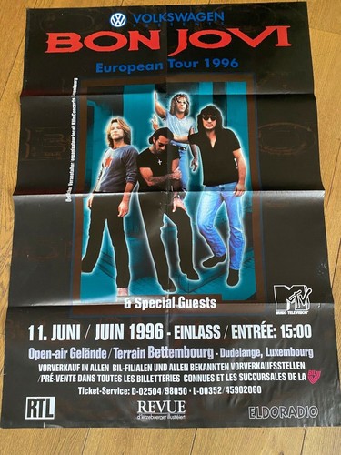 Bon jovi plakat european tour - jovi,