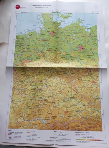 Deutschland poster karte - deutschland:, poster-karte