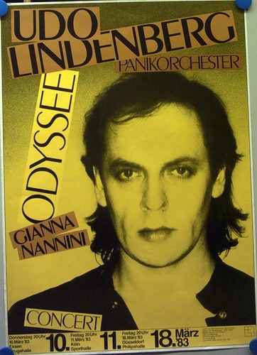 Konzertplakat udo lindenberg - udo,