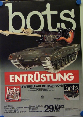 Konzertplakat bots 1982 - bots, 29.03.1982
