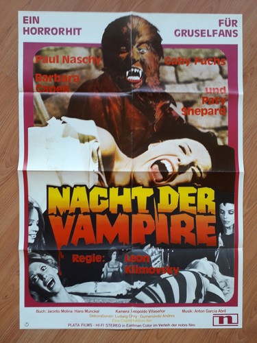 Nacht der vampire - der, kinoplakat
