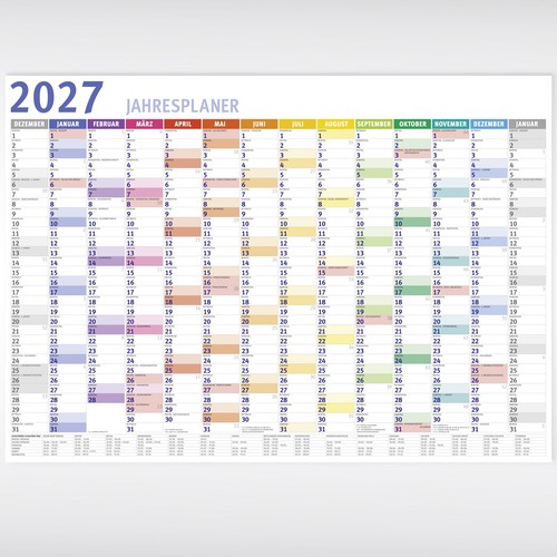 Wandkalender 2027 din a3 - 2027,,