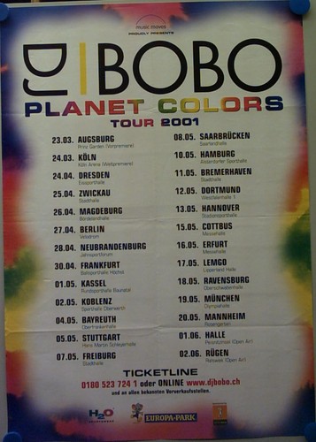 Konzertplakat bobo planet - konzertplakat, dj